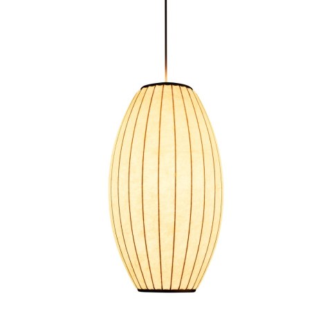 Lampa wisząca SILK BARREL biała 50 cm