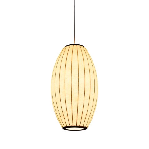 Lampa wisząca SILK BARREL biała 50 cm