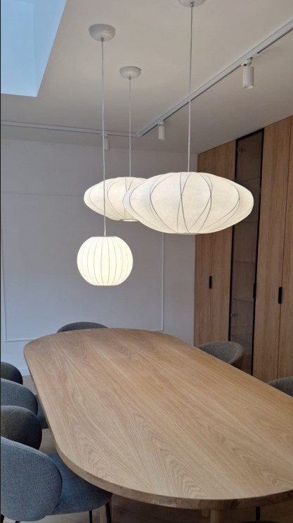 Lampa wisząca SILK X-shape biała 60 cm