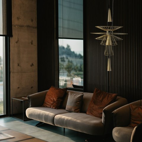 Lampa wisząca SUSSO S złota 40 cm Lampa wisząca SUSSO S złota 40 cm
