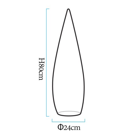 Lampa ogrodowa stojąca duszek GHOST LED RGBW 16 kolorów 80 cm
