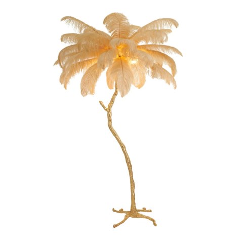 Lampa podłogowa EMU pióra beżowe 150 cm Lampa podłogowa EMU pióra beżowe 150 cm