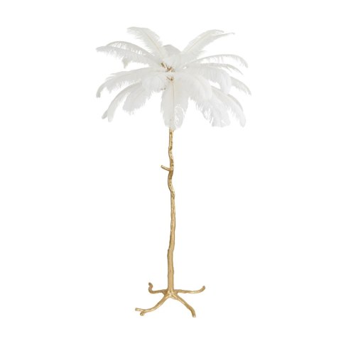 Lampa podłogowa EMU pióra białe 170 cm