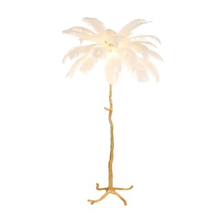 Lampa podłogowa EMU pióra białe 170 cm