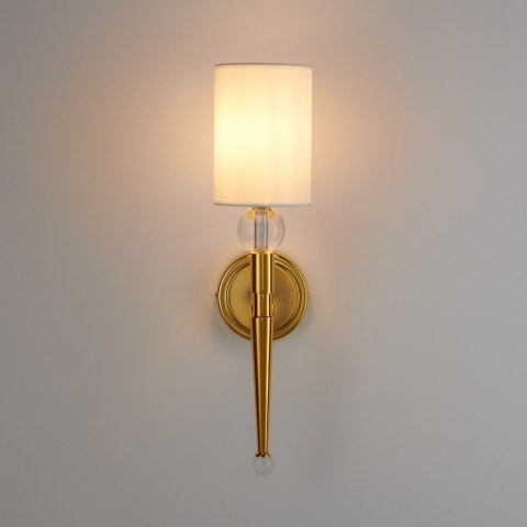 Lampa ścienna DAMA złota 52 cm