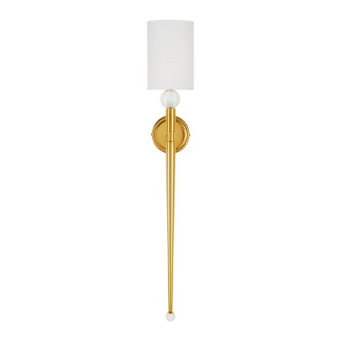 Lampa ścienna DAMA złota 92 cm