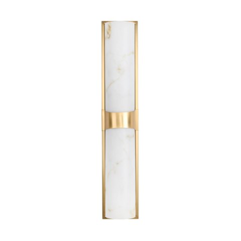 Lampa ścienna MURO LED biały marmur 66 cm