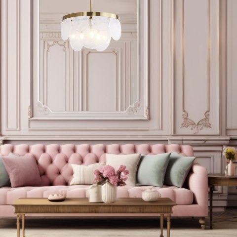 Lampa wisząca AURORA mosiądz 60 cm