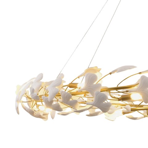 Lampa wisząca BOTANIKA złoto biała 150 cm