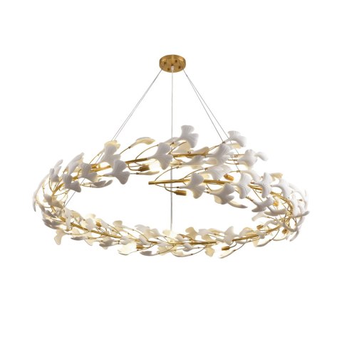 Lampa wisząca BOTANIKA złoto biała 150 cm