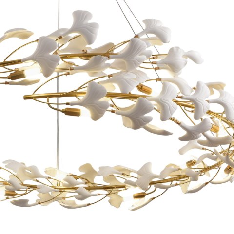 Lampa wisząca BOTANIKA złoto biała 150 cm