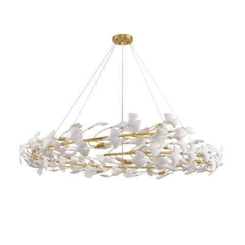 Lampa wisząca BOTANIKA złoto biała 150 cm