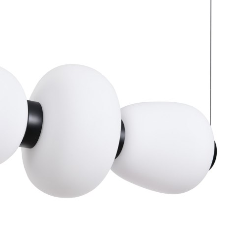 Lampa wisząca BRILLA-6 LED biało-czarna 125 cm