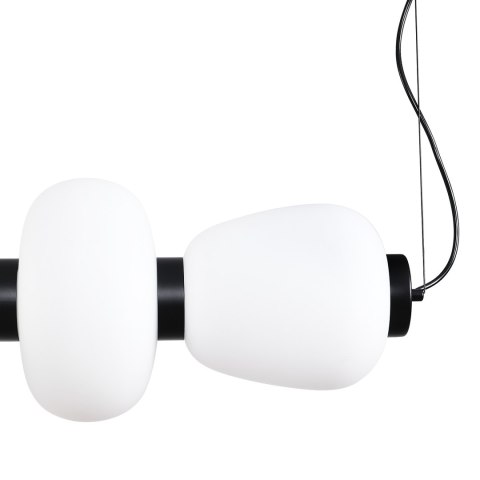Lampa wisząca BRILLA-6 LED biało-czarna 125 cm
