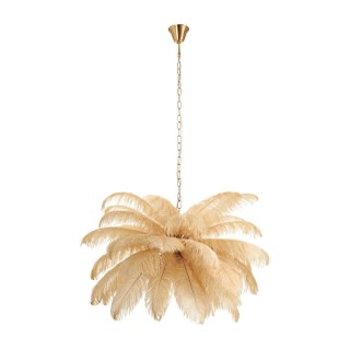 Lampa wisząca EMU pióra beżowe 100 cm