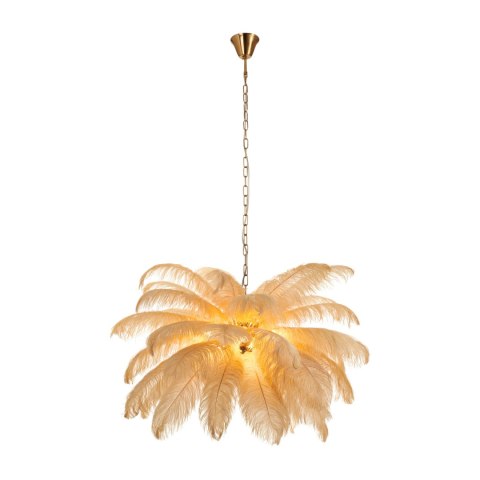 Lampa wisząca EMU pióra beżowe 100 cm