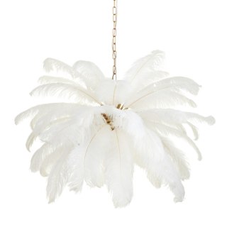 Lampa wisząca EMU pióra białe 100 cm