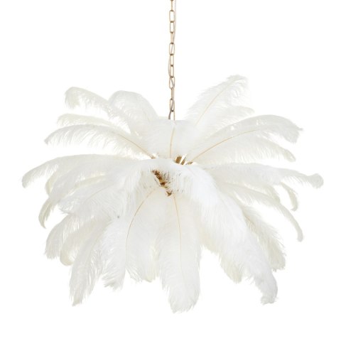 Lampa wisząca EMU pióra białe 100 cm