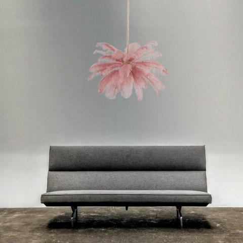 Lampa wisząca EMU pióra białe 100 cm