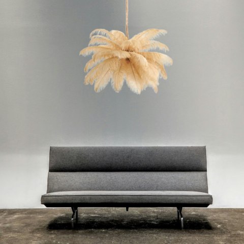 Lampa wisząca EMU pióra białe 100 cm
