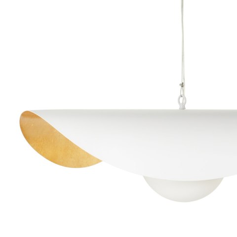 Lampa wisząca ENZO biało złota 60 cm