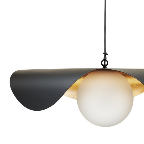 Lampa wisząca ENZO czarno złota 40 cm