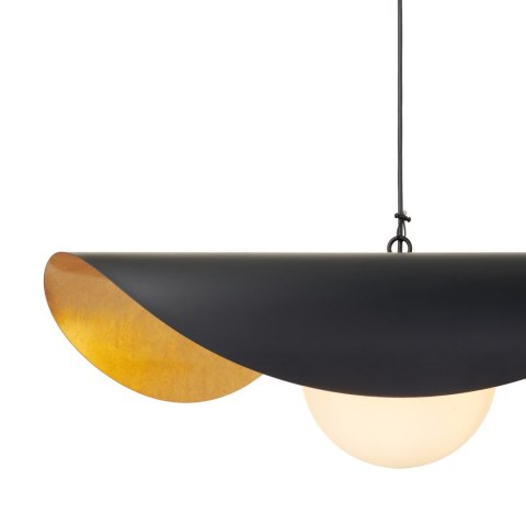 Lampa wisząca ENZO czarno złota 60 cm