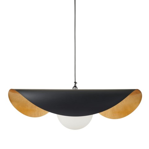 Lampa wisząca ENZO czarno złota 60 cm