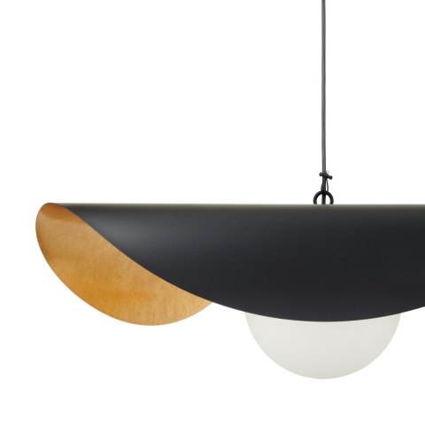 Lampa wisząca ENZO czarno złota 60 cm