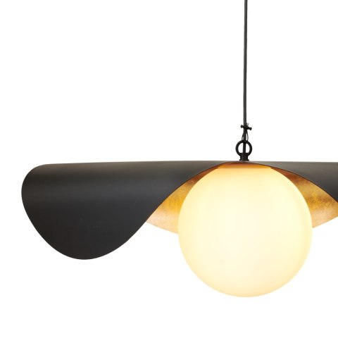 Lampa wisząca ENZO czarno złota 80 cm