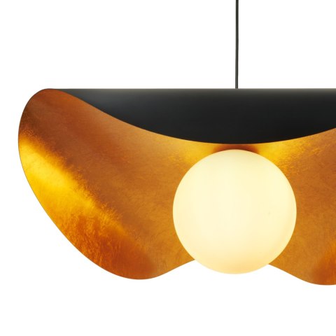 Lampa wisząca ENZO czarno złota 80 cm