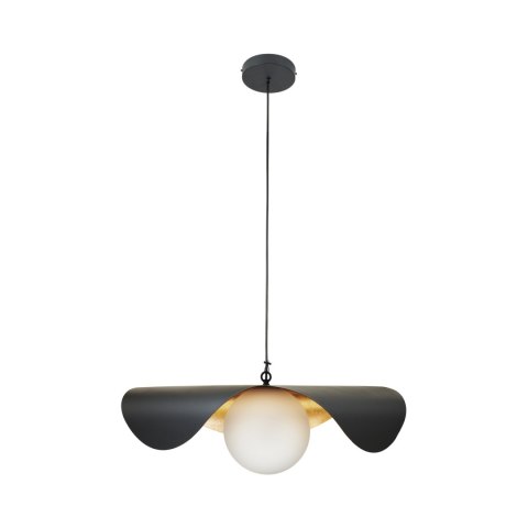 Lampa wisząca ENZO czarno złota 80 cm