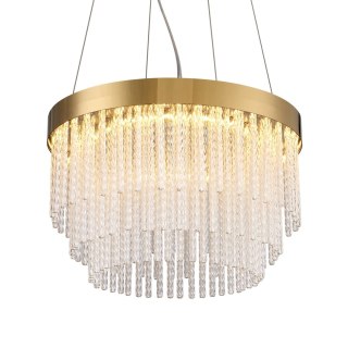 Lampa wisząca GLORIA LED kryształowa złota 40 cm