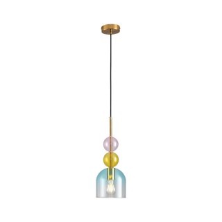 Lampa wisząca PASTELLO BLUE kolorowa 15 cm