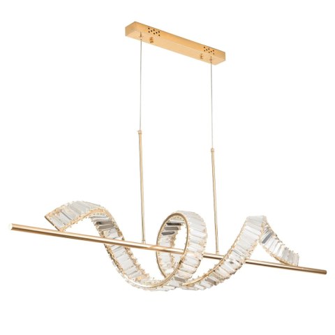 Lampa wisząca RITZ LED złota 150 cm