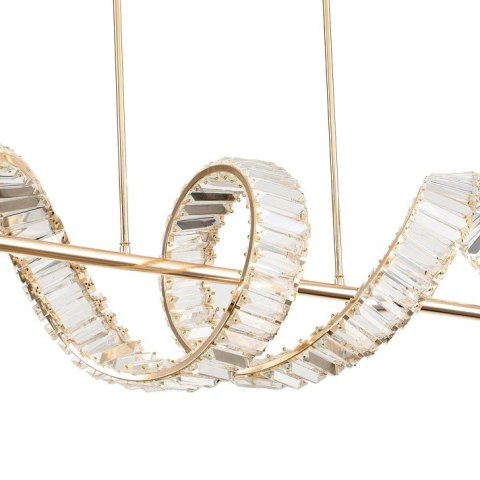 Lampa wisząca RITZ LED złota 150 cm