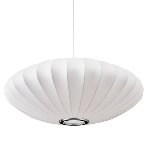 Lampa wisząca SILK FLAT biała 50 cm