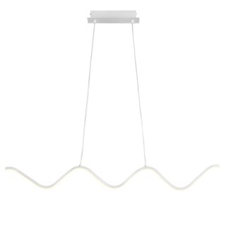 Lampa wisząca ZIGZAG LED biała 90 cm