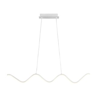 Lampa wisząca ZIGZAG LED biała 90 cm