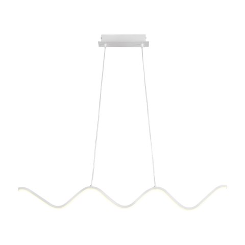 Lampa wisząca ZIGZAG LED biała 90 cm