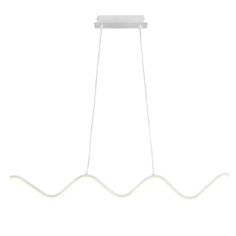 Lampa wisząca ZIGZAG LED biała 90 cm