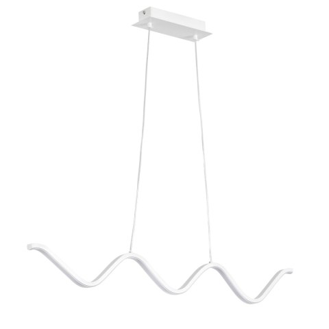 Lampa wisząca ZIGZAG LED biała 90 cm