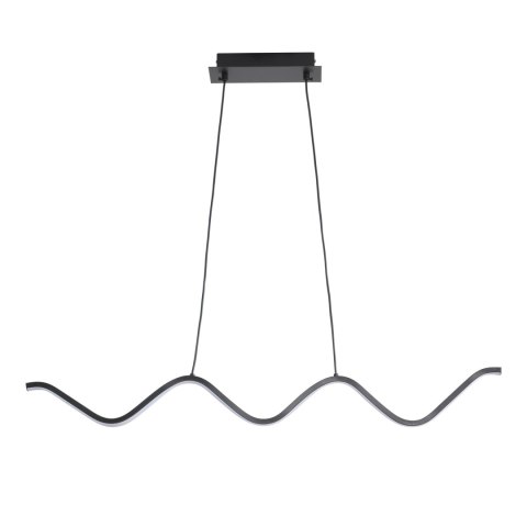 Lampa wisząca ZIGZAG LED czarna 90 cm
