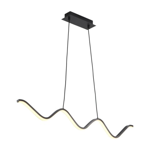 Lampa wisząca ZIGZAG LED czarna 90 cm