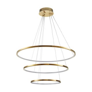 Lampa wisząca CIRCLE SLIM 40+60+80 LED złoty 40 cm + 60 cm + 80 cm