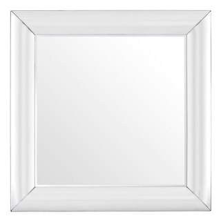 Lustro Porto 100cm kwadratowe glamour ze szklaną wypukłą ramą