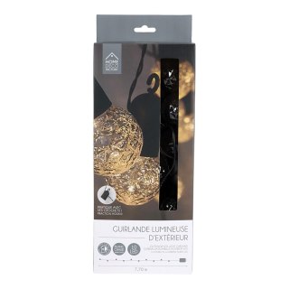 Girlanda z przezroczystymi żarówkami 10 LED