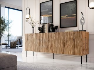 JUNGLE KMODA 190 dąb wotan mat/ czarny mat