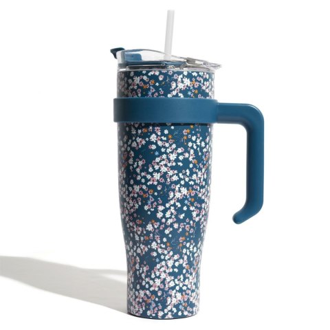 Kubek termiczny Miami Floral niebieski Kubek termiczny Miami Floral niebieski