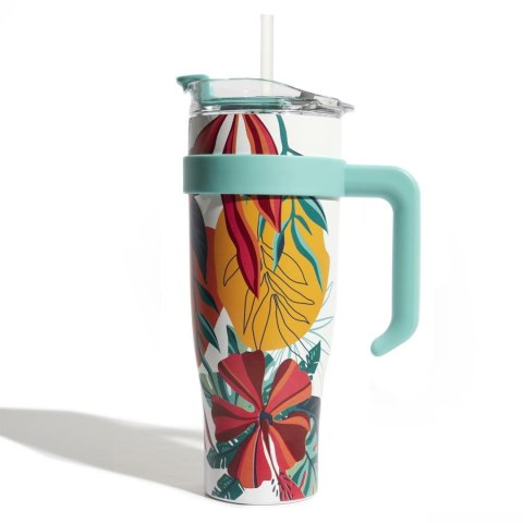 Kubek termiczny Miami Tropical niebieski Kubek termiczny Miami Tropical niebieski